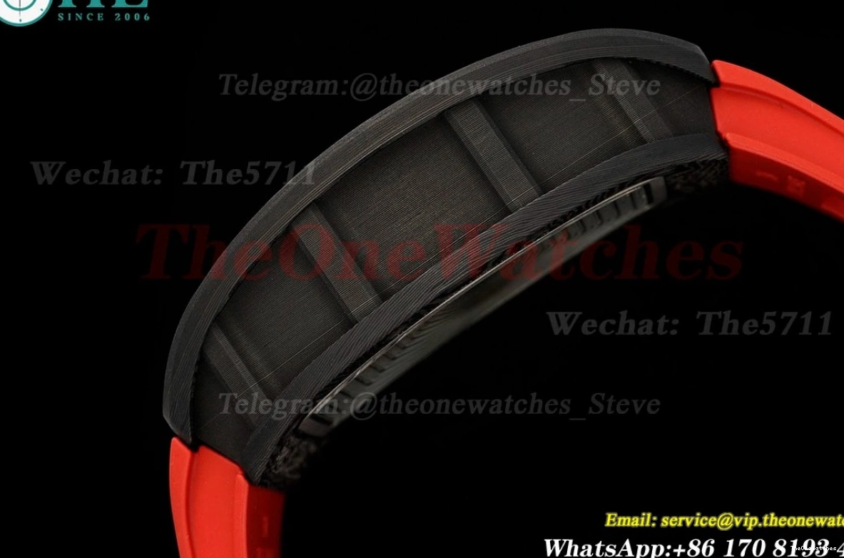 RM055 RU on NTPT Crown Red RMUL2 Clone Super ZF Red Strap Rubber 0406